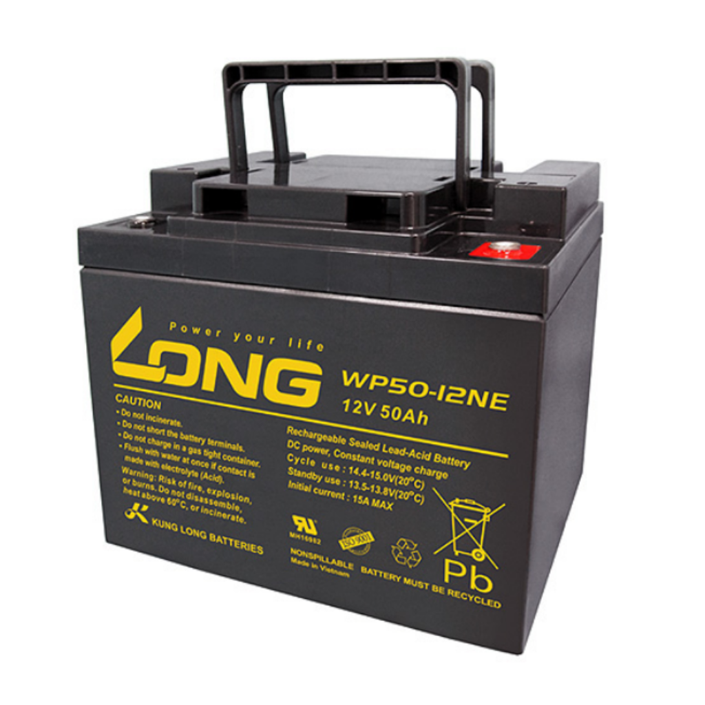 Ắc Quy Kín Khí (VRLA AGM) LONG 12V-50AH (20HR), WP50-12NE, F8-M6 - LONG WP50 12NE 12V 50AH 1 LONG WP50 12NE 12V 50AH 1
